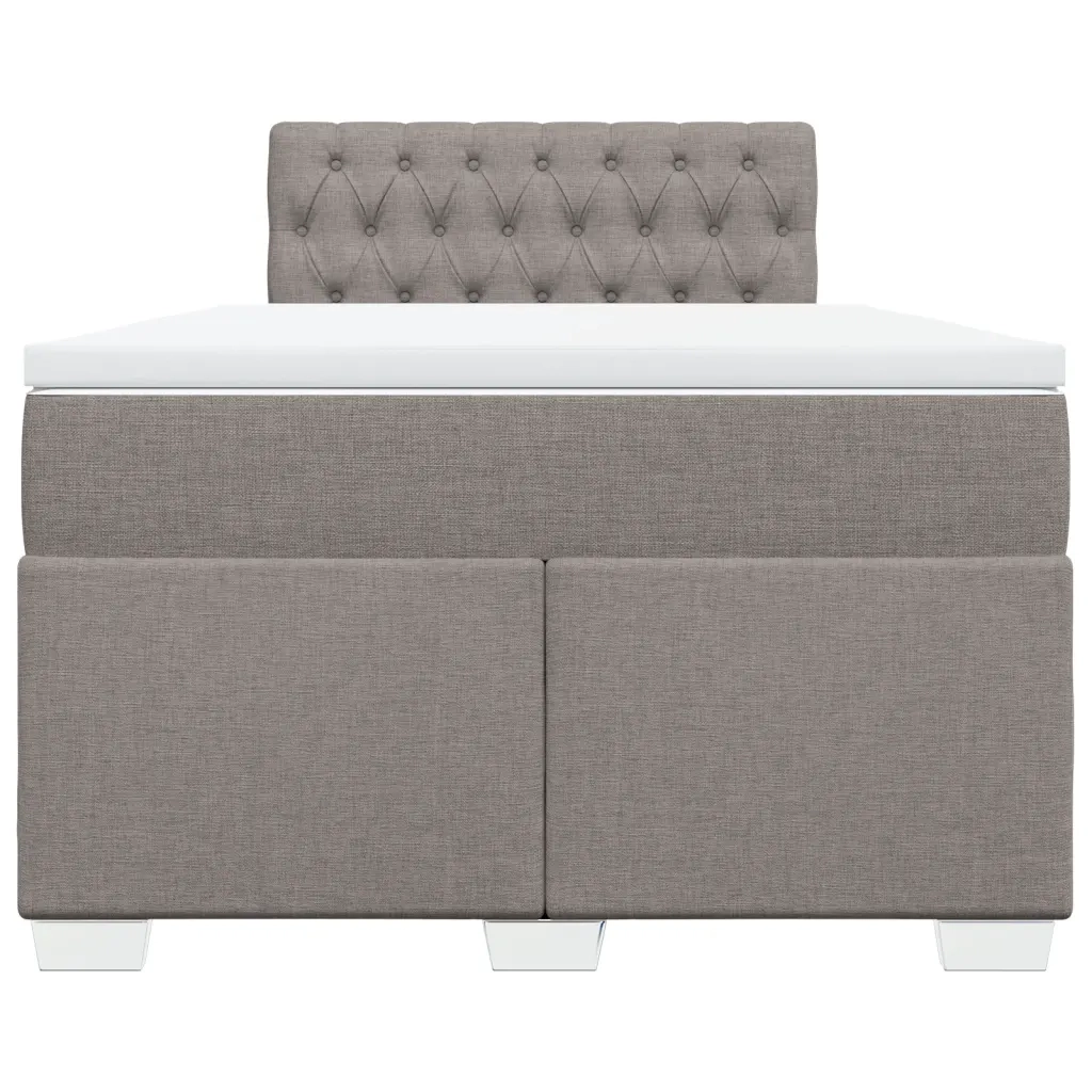 Giroletto a Molle con Materasso Tortora 120x200 cm in Tessuto 3288166