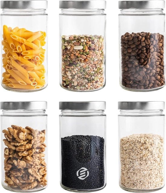 Set di Overnight Oats in Jar di Mason - Muesli - Bicchieri per Avena - Kit - Da non perdere per la tua colazione