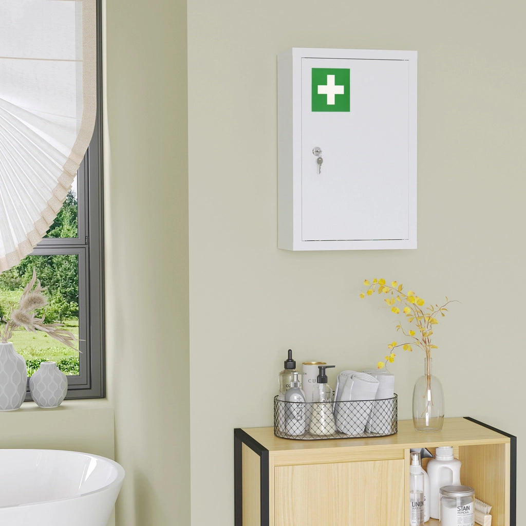 Armadietto Medicinale 3 Ante ¨C zephmum ¨C Bianco 30x14x46 cm