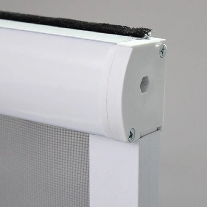 Fenetre Mosquito Net L125 X H145 cm in alluminio laccato bianco - Inviliar in larghezza e altezza.