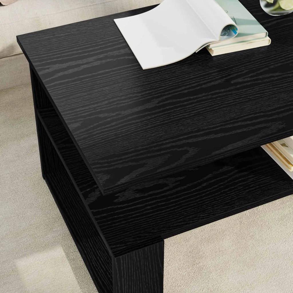 Tavolino da salotto | Tavolino da caff¨¨ | Tavolino da Soggiorno Rovere Nero 90 x 50 x 40 cm