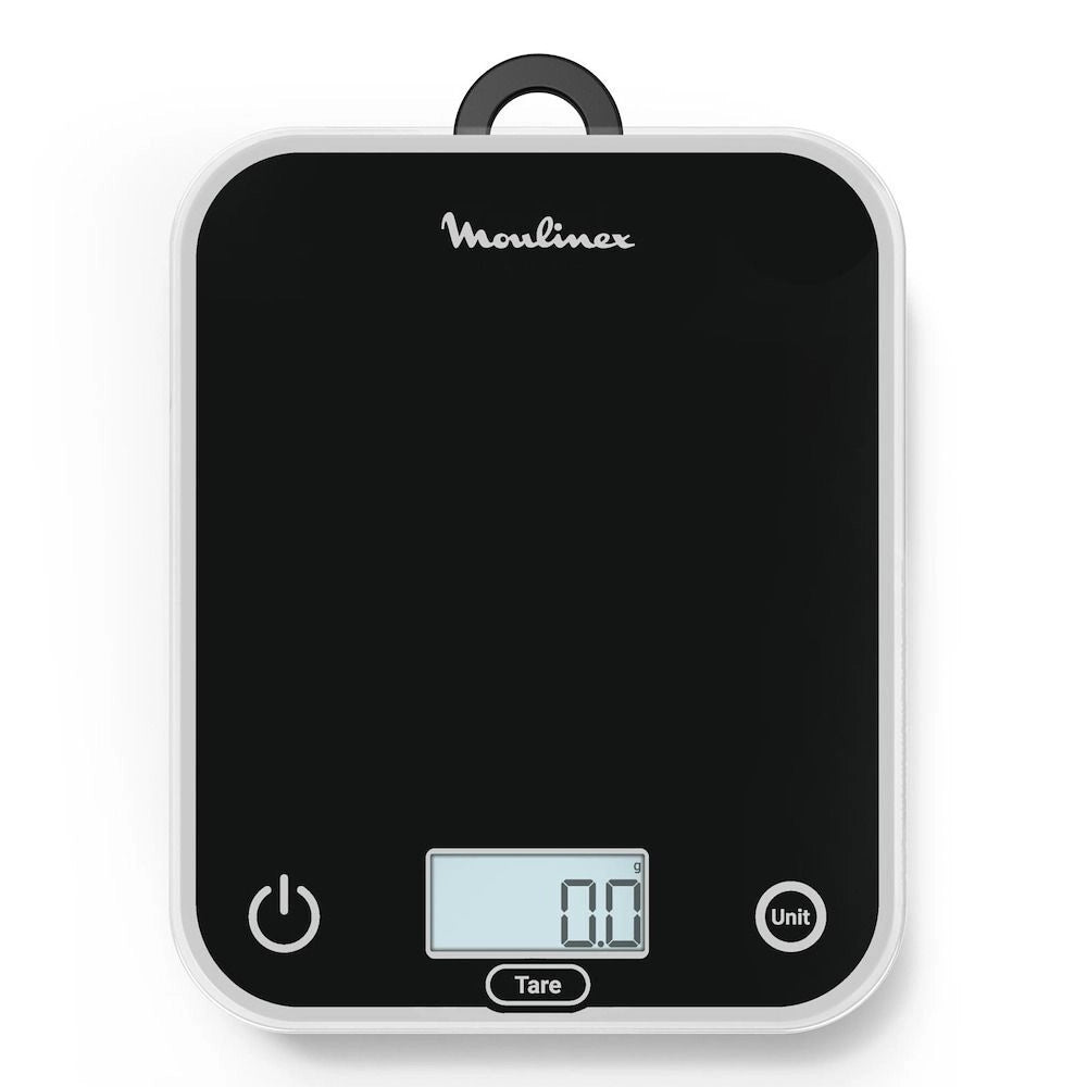 Moulinex BN50U5 Optiss Bilancia da Cucina Elettronica 5 Kg Precisione 0,5 g Display LCD Funzione Tara colore Nero