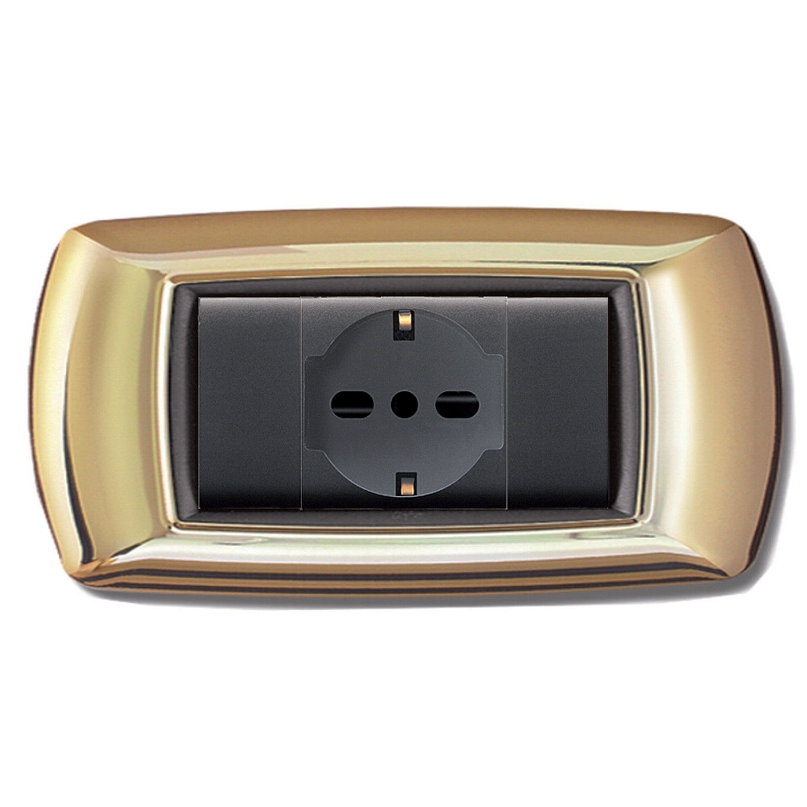 placca life mod. living plastica oro 4 posti cod:ferx.53048