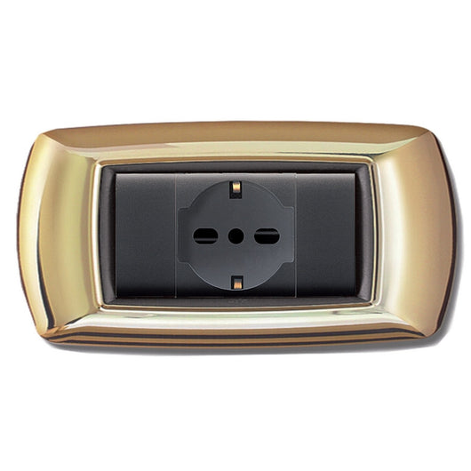 placca life mod. living plastica oro 4 posti cod:ferx.53048