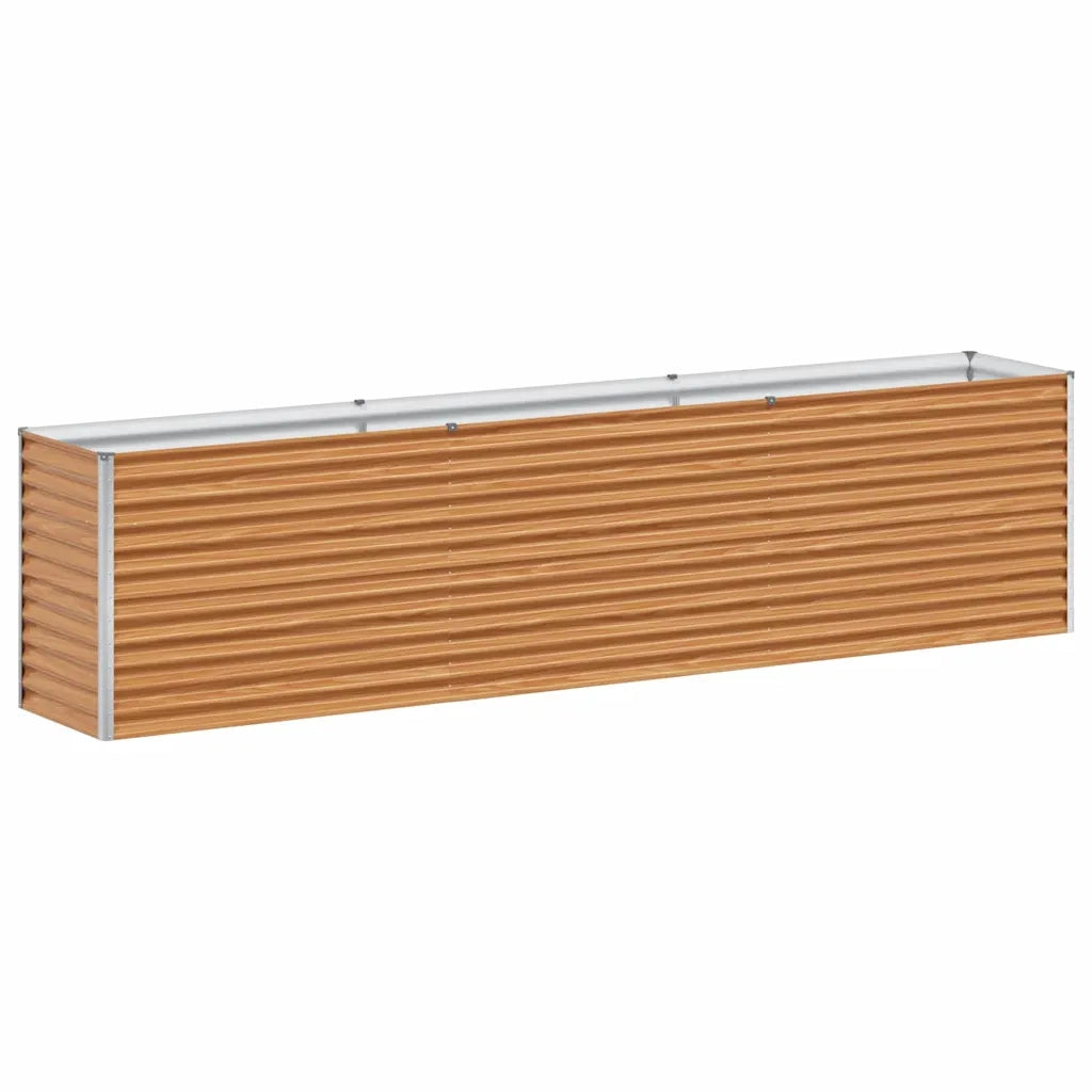 Fioriere | Cassetta per fiori | Letto rialzato da giardino 290 x 50 x 68 cm Acciaio zincato