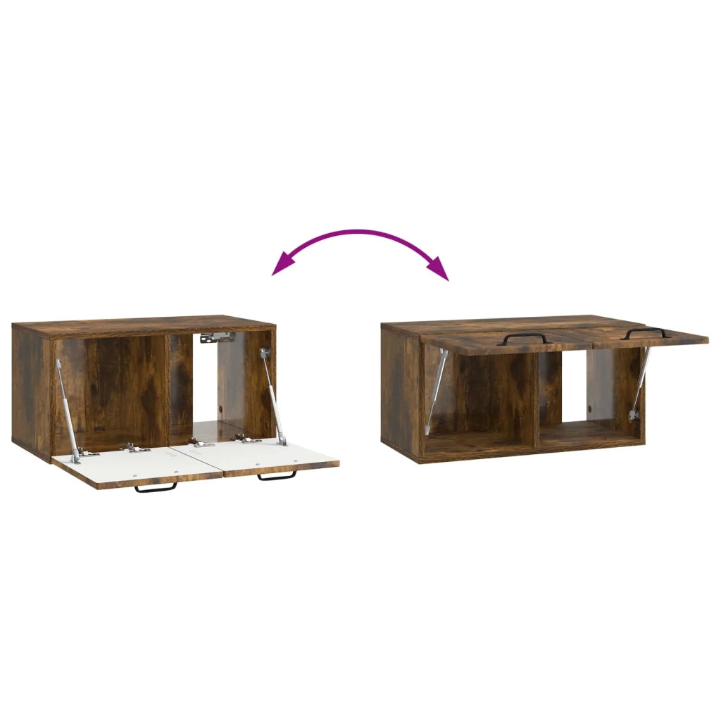 Mobile Porta TV da Muro Rovere Fumo 59,5 x 31 x 30 cm