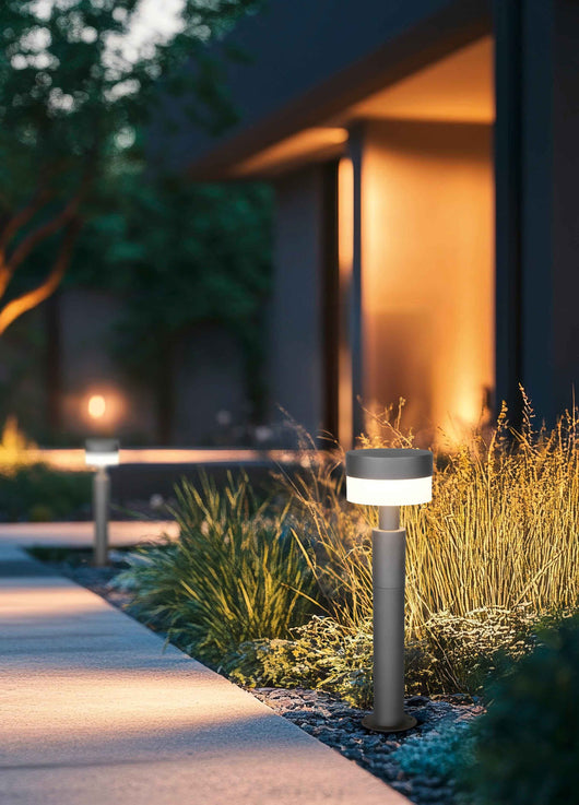 Palo da esterno LED, alluminio, antracite, H 50 cm, Mackenzie