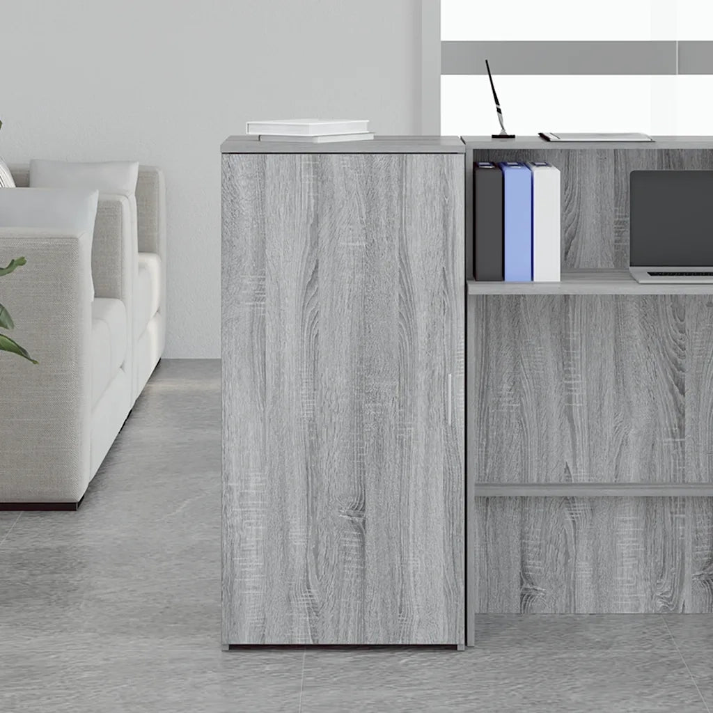 vidaXL Mobile Portaoggetti Grigio Sonoma 50x45x103,5 cm in Truciolato
