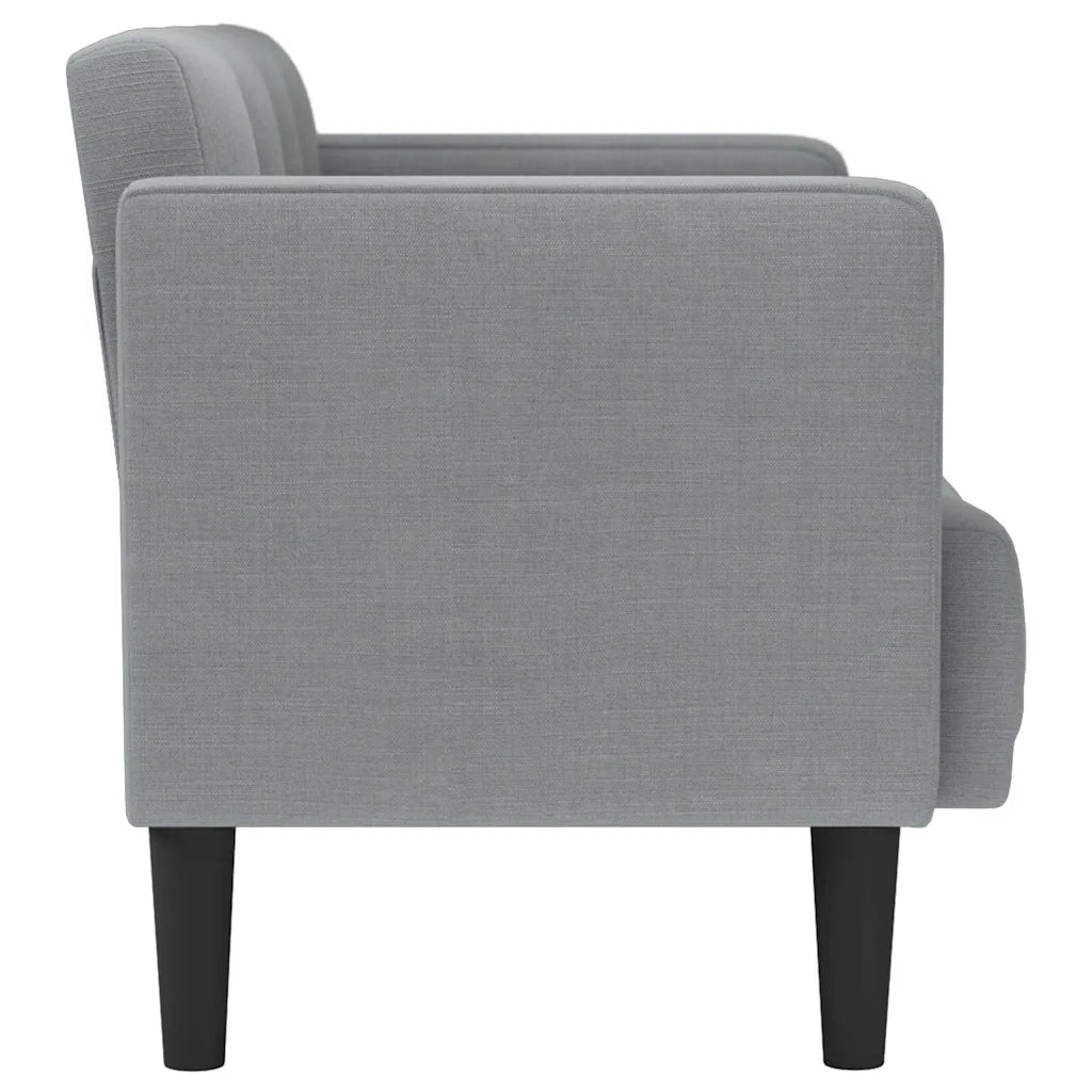 Divano Divanetto Grigio Chiaro 111 cm in Tessuto 4100560