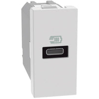 Caricatore USB Bticino MatixGO 20W con 1 porta tipo C bianco JW4192C