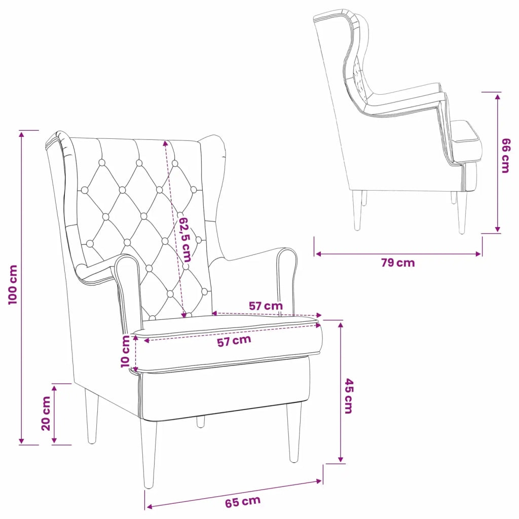 Divano Sedia-Poltrona-Poltroncina Nero Velluto 541004