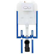 Telaio del Cistern Bianco 50 x 8 x 131 cm Acciaio CFW3950031