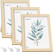 Set di cornici in legno per foto A4 21 x 29,7 cm Galeria d'arte Deco per cornice di ritratto per camera da letto soggiorno salotto