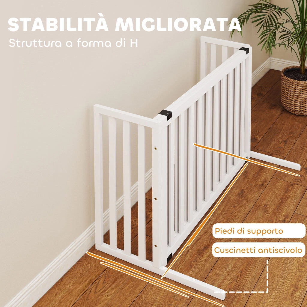 Scarpiera in Legno Bianco per Cani ¨C Minimal ¨C 102-183x57x70 cm