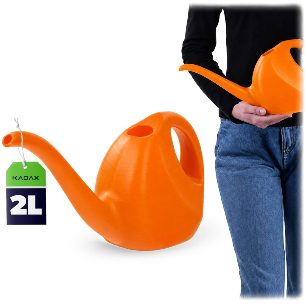 Annaffiatoio KADAX da 2 litri per giardino e casa, ideale per innaffiare fiori e piante. Piccolo, in plastica.