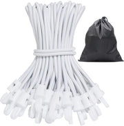 Flessa di gomma con ganci 25 pezzi, espansore con ganci 15 cm, manubrio di gomma con ganci per fissaggio velatura tenda campeggio