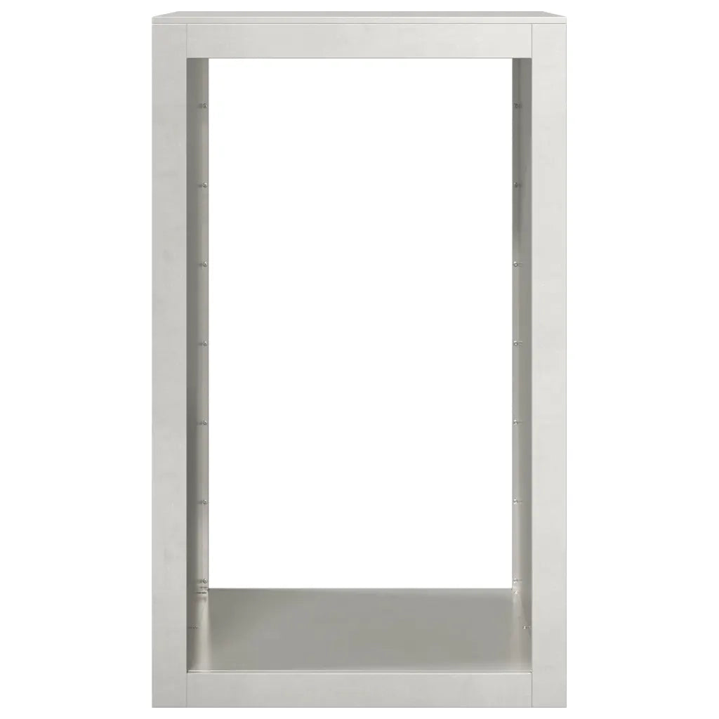 Rastrelliera per Legna da Ardere 60x40x100 cm in Acciaio Inox 850993