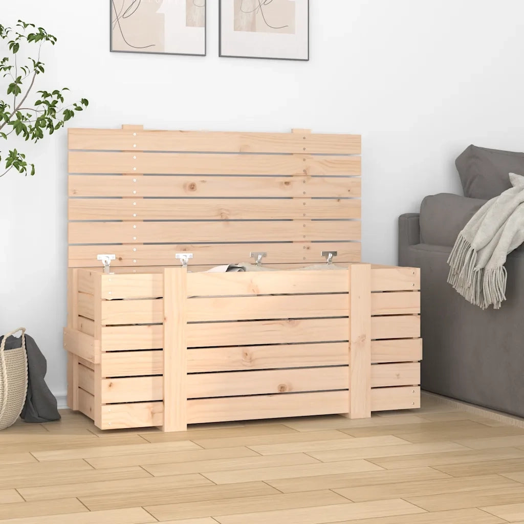 Contenitore Portaoggetti 91x40,5x42 cm Legno Massello di Pino CFW3374261