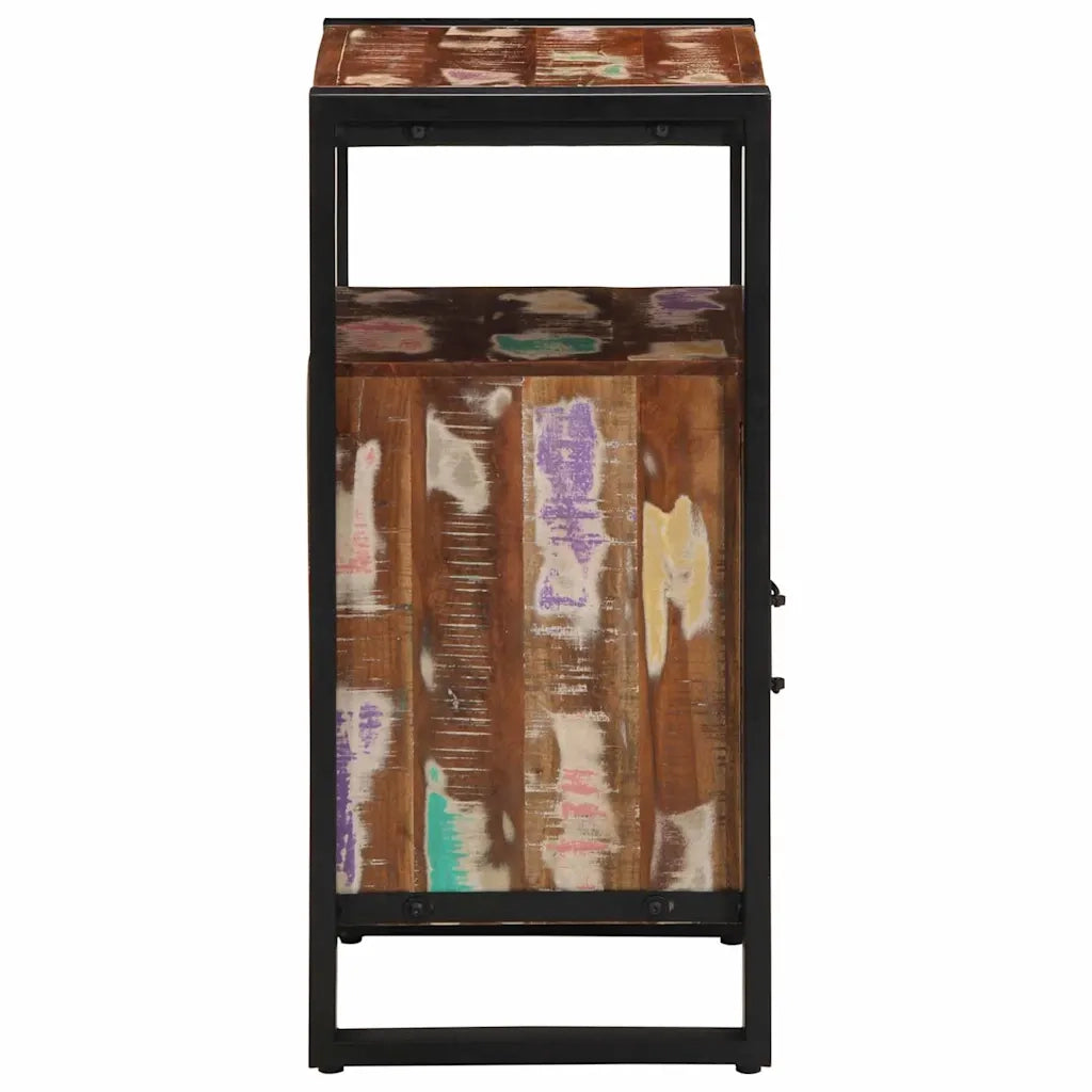 Mobile da Bagno con porta Marrone Legno Recuperato Massello 4013608