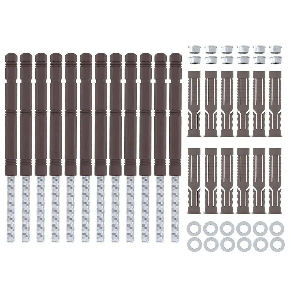 Supporti per Mensole Flottanti 12 pz Beige ?14 x 210 mm CFW5032527