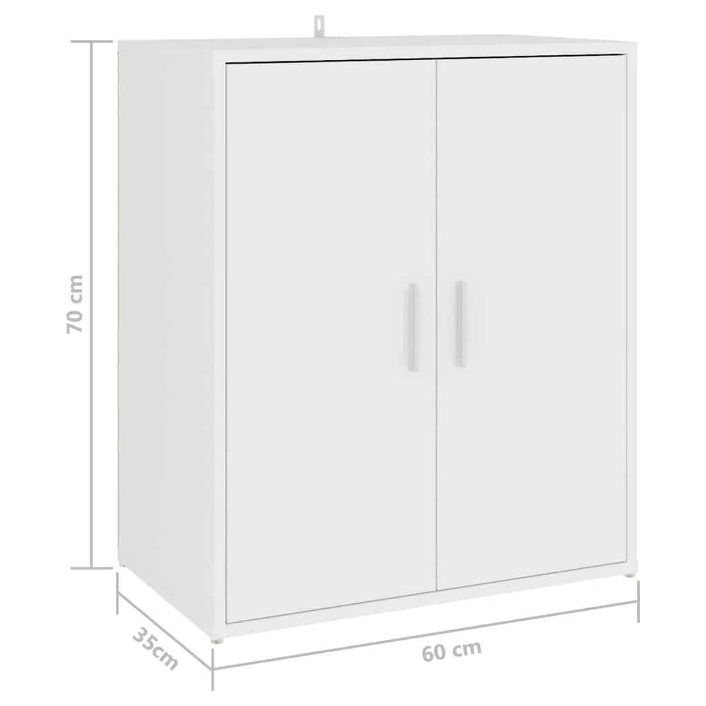 Scarpiera mobile contenitore per scarpe mobile per ingresso/corridoio/soggiorno 60 x 35 x 70 cm legno ingegnerizzato bianco 02_0021487