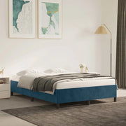 Giroletto senza Materasso-Struttura Letto Blu Scuro 140x200 cm Velluto 927504
