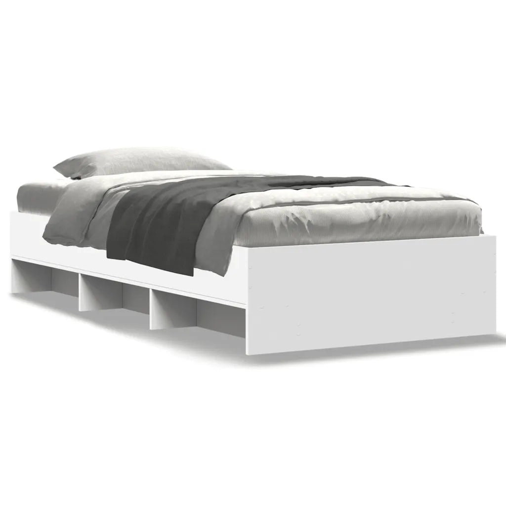 vidaXL Giroletto Bianco 90x190 cm in Legno Multistrato