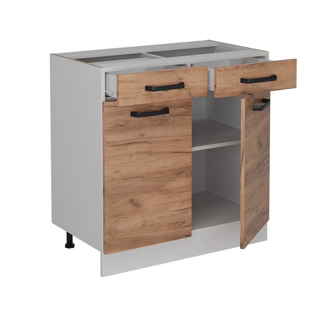 Vicco Mobiletto base per cucina Quercia dorata 80 cm PL Rovere