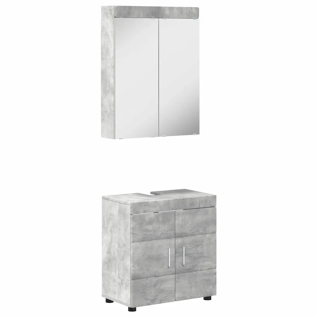 Set di mobili per il bagno TULUM 2 pcs Grigio cemento 3398017