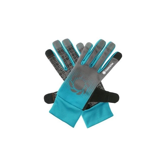 Gardena 11501-20 Guanto protettivo Guanti da giardinaggio Nero, Blu, Grigio Cotone, Elastan, Nylon, Poliestere, Poliuretano