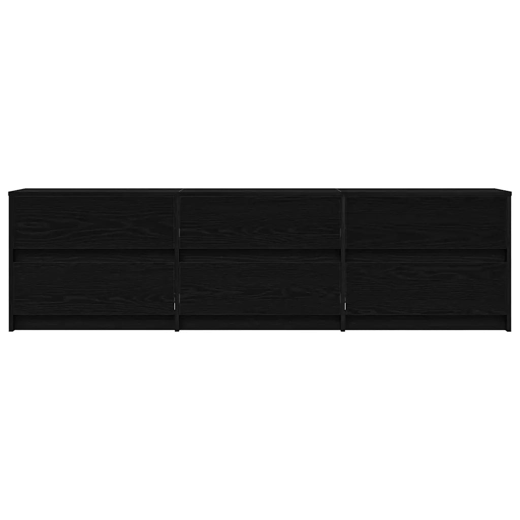 vidaXL Mobile TV con cassetto Nero 182 x 34 x 50 cm Legno multistrato