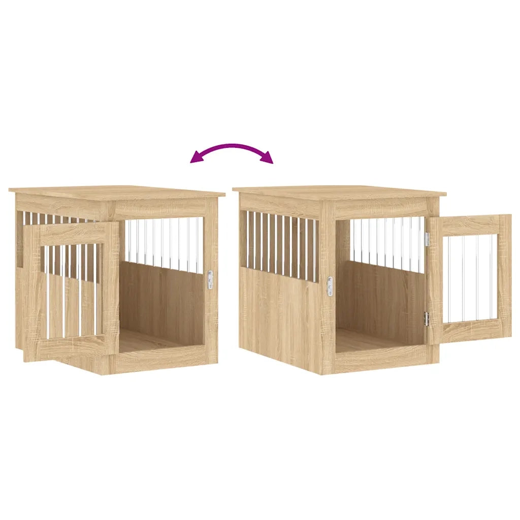 Gabbia Cani da Arredamento Rovere Sonoma 55x75x65cm Multistrato