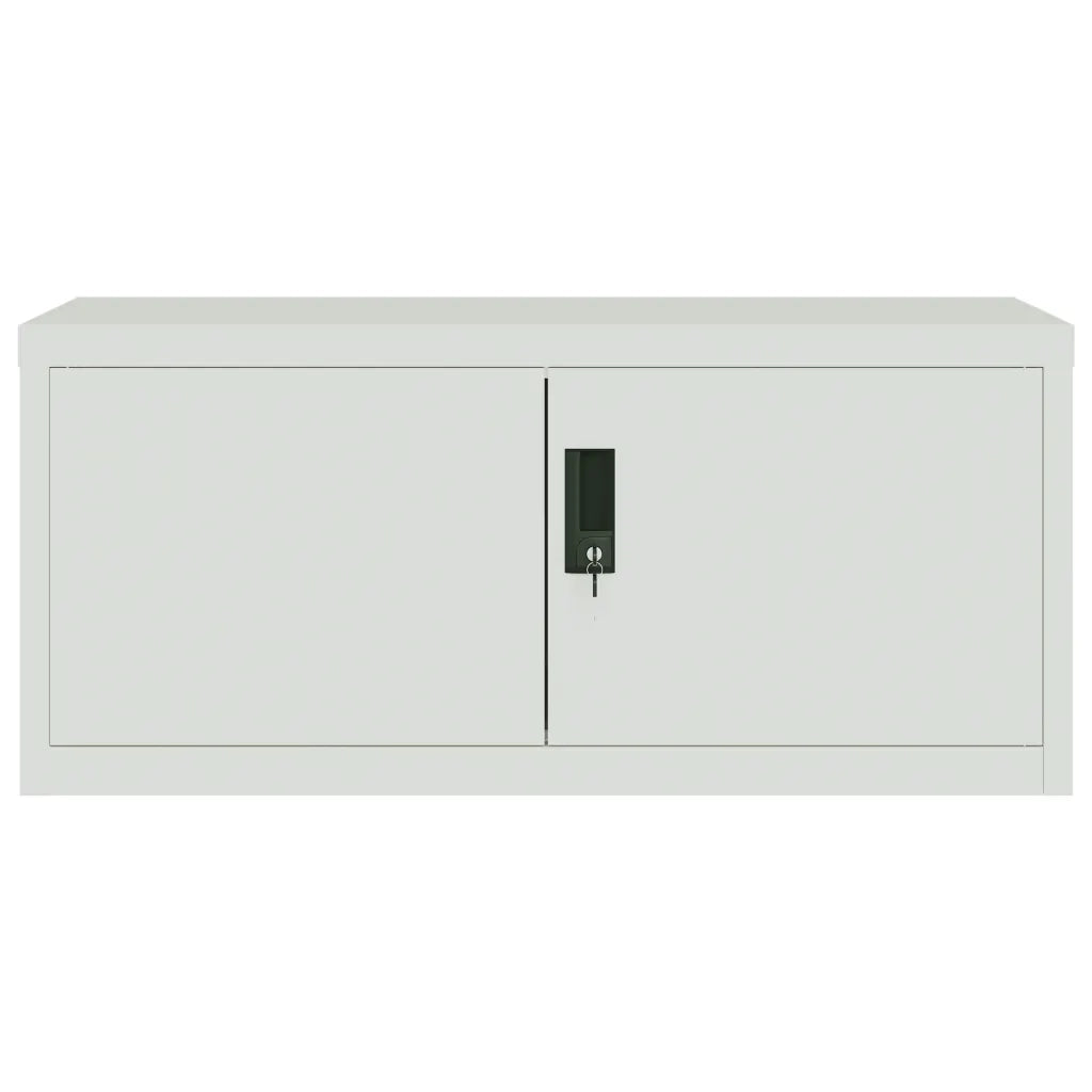 Armadio Classificatore Grigio Chiaro 90x40x130 cm in Acciaio 3188317