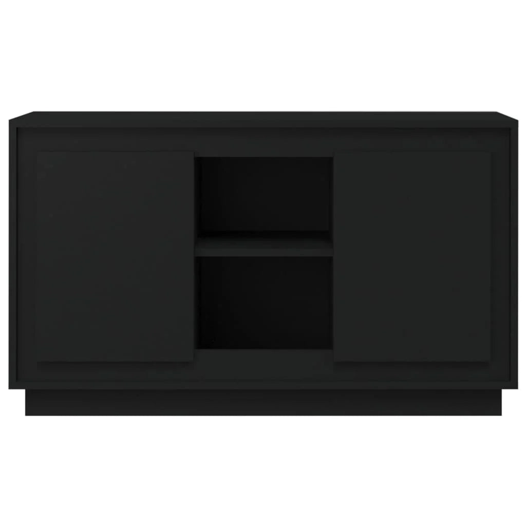 Buffet credenza cassettiera armadio mobile contenitore organizer per cucina soggiorno salotto 102 x 35 x 60 cm legno ingegnerizzato nero 02_0035818