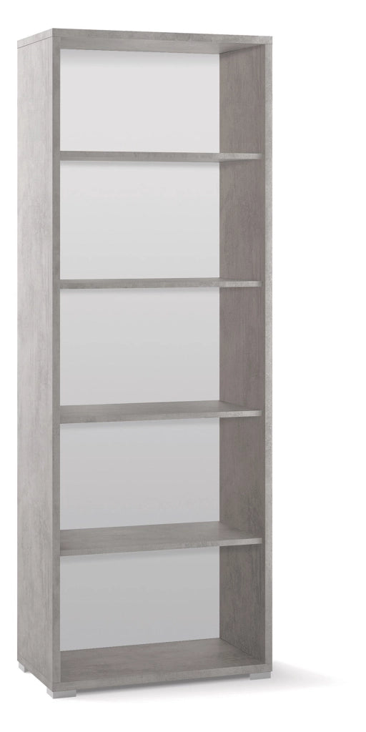 Libreria a Giorno 71x199x41 cm Cemento