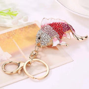 Hanger dorata con pietre strass e disegno di balena per decorazione di borse con chiusura a molla