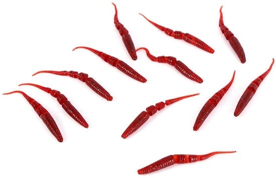 Set di Vislocazioni Realistico con Occhi Bionici - Vislocazioni Kunstmatig PVC - Zona di Atterraggio Molle - Set di Vislocazioni Shad - Stile a Forma di Vermicello - Set di Vislocazioni per Pesci