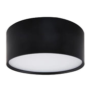 Plafoniera LED 6W nera tonda Ø9cm IP54 Kendal Light Prestige