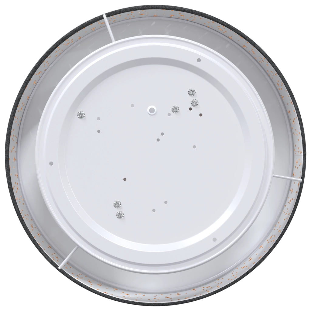 Lampade da soffitto con paralume stellato Nero Ã˜ 38 cm Tessuto E27