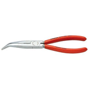 Knipex 2621200 Pinza per Meccanica con Becchi Mezzotondi e Tronchese Lunghezza 200 mm Acciaio al Vanadio Durezza 61 HRC colore Nero