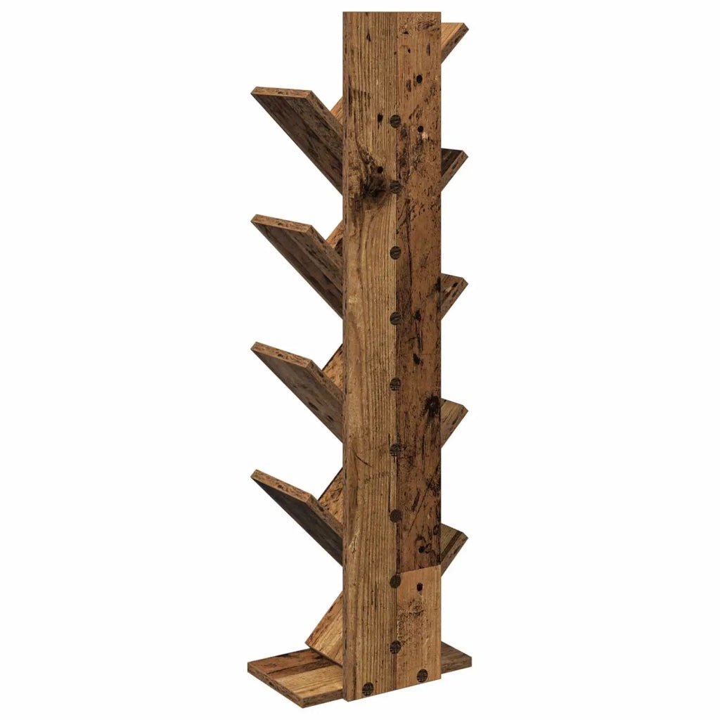 Libreria ad Albero 6 Ripiani 30 x 18 x 100 cm Legno antico 8012378