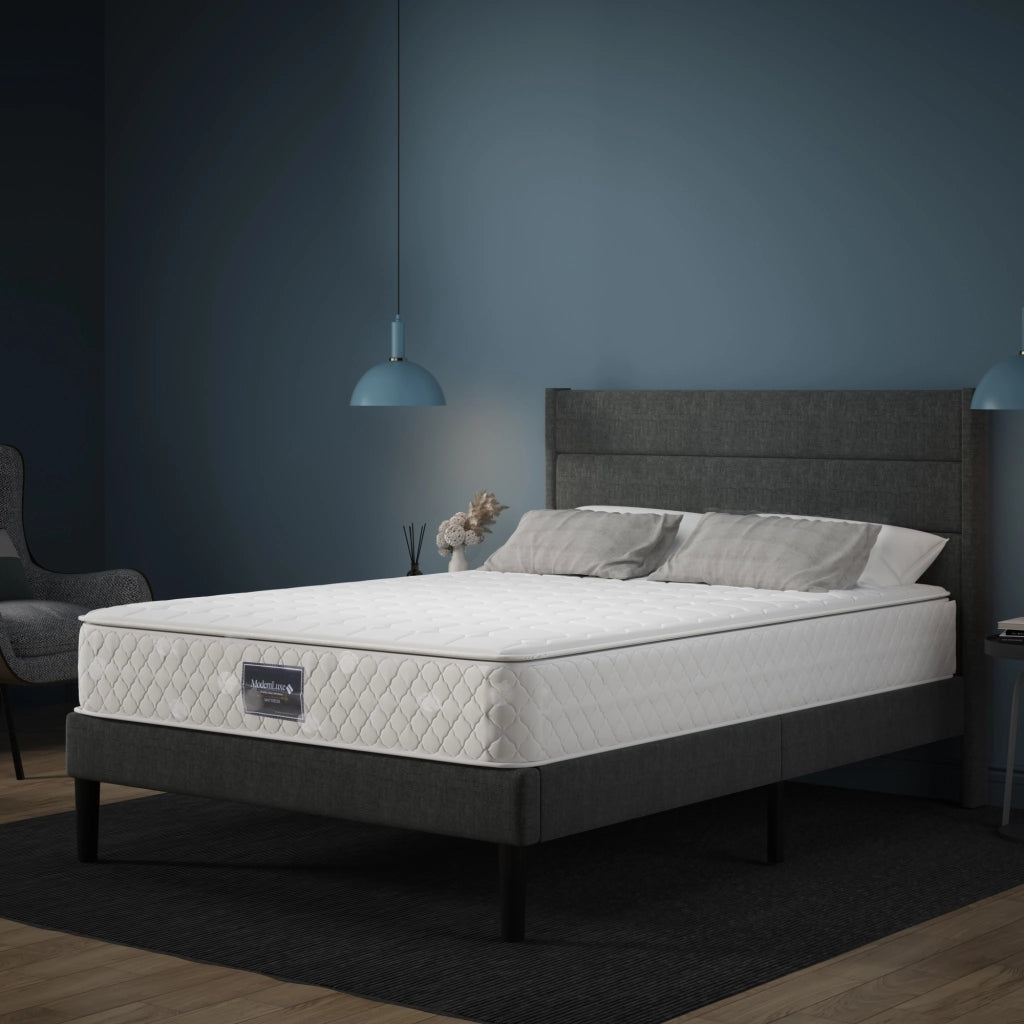 OKWISH Materasso a Molle Insacchettate 160×200 cm, Materasso Matrimoniale 7 Zone, H3, 25 cm, senza Materasso, in Poliestere, Bianco