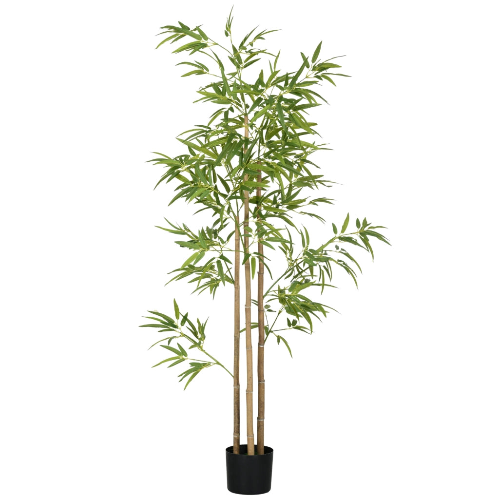 Pianta di Bamb¨´ Artificiale ¨C Xylo ¨C 180 cm con Vaso, Decorazione Realistica