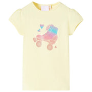 Maglietta da Bambina Giallo Tenue 128cod mxl 109561