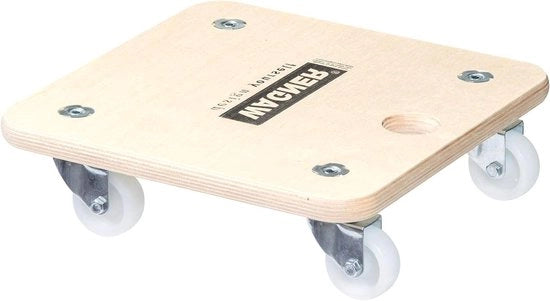 Aiuto di trasporto 25 anni di garanzia 29 x 29 cm - ideale per oggetti e mobili ingombranti portata massima 250 kg maniglia facilmente spostabile certificato FSC - 20135201