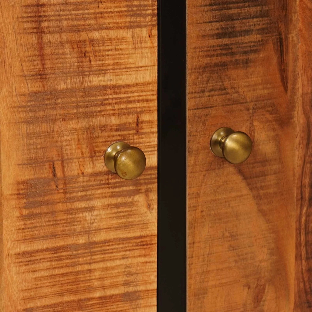 Credenza Beta Naturale 70 x 30 x 75 cm Legno di Acacia Massello