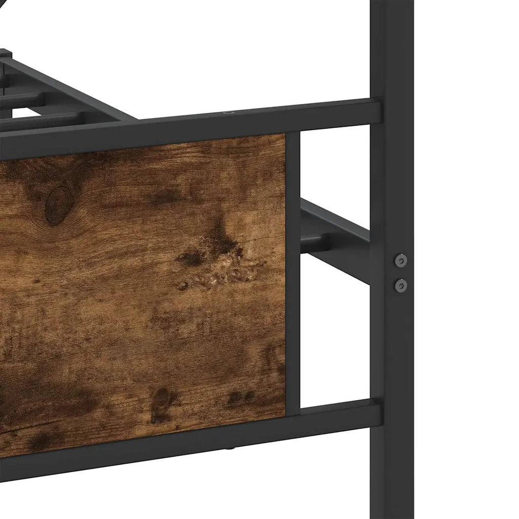 Giroletto senza Materaso in Metallo Rovere Fumo 200x200 cm