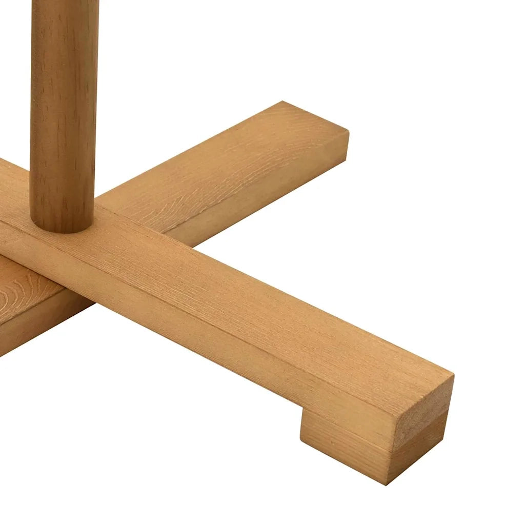 Albero di Natale in legno con supporto Marrone 125 cm 42018060