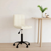 Sedia Girevole da Ufficio Crema in Velluto cod mxl 27862