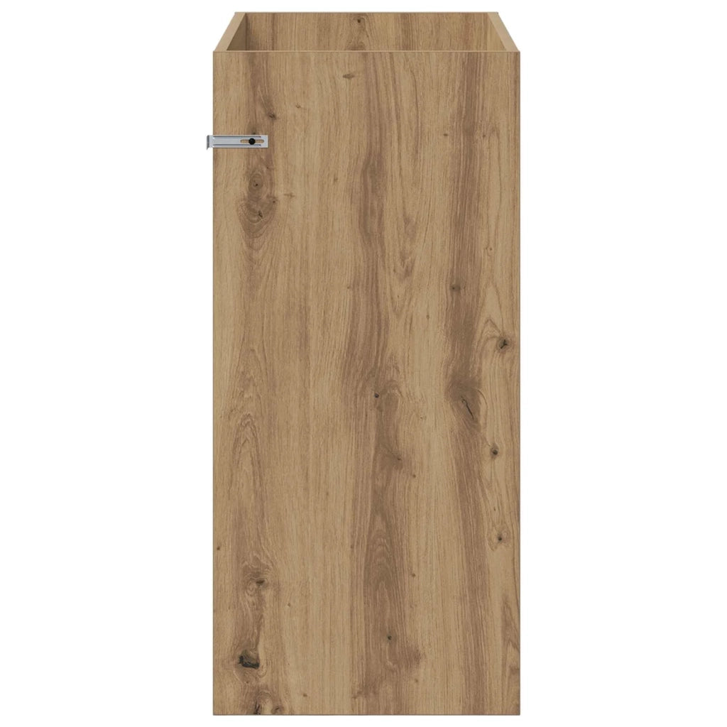 Mobiletto da Bagno Sotto Lavabo Rovere Artigianale 890743